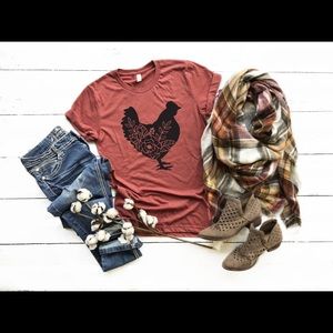 SOLD OUT! Red Clay Chicken Graphic Tee